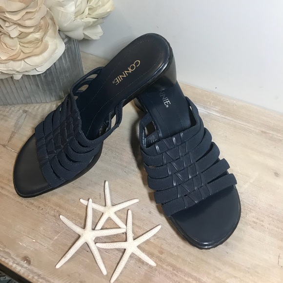 Connie Shoes - Brand new navy blue slip on sandals